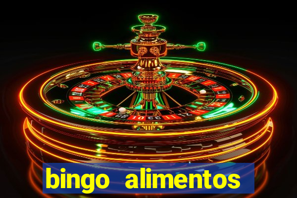 bingo alimentos para imprimir